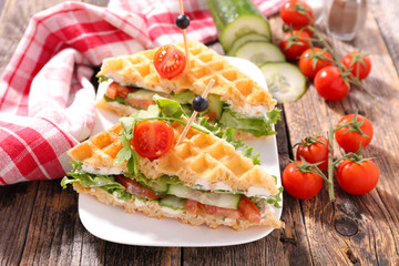 waffle sandwich