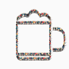  group  people beer mug