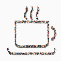 people glass tea cup icon