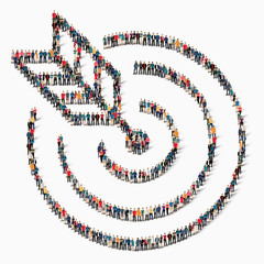 people shape  target icon