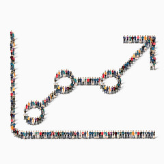 people graph business success icon