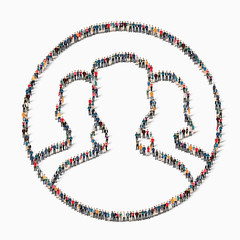 people shape  man icon