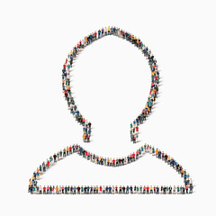 people shape  man icon