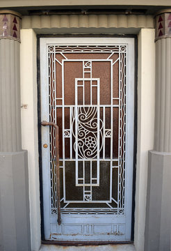 Art Deco Door, Bucharest, Romania