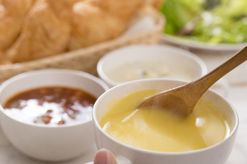スープの朝食