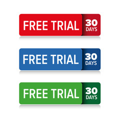Free trial 30 days vector