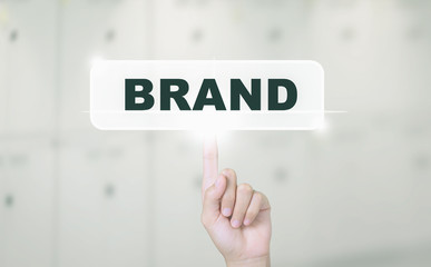 Businessman hand touch screen graph on Join Our Team. Can be used for your ad.