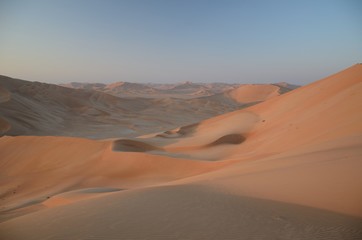 Fototapeta na wymiar panoramic view of sand dunes