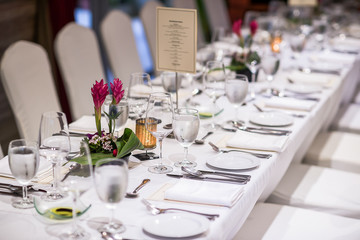 Luxurious table set up