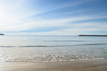 beautiful beach and tropical sea