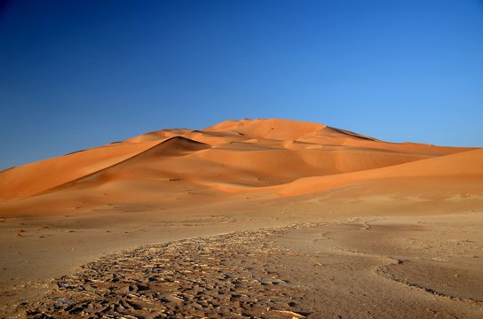 Sand dunes and dry soil