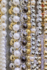 Collection of pearl and gold necklaces