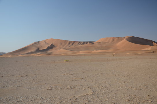 Plane and sand dunes Oman