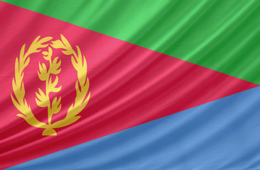 Eritrea waving flag