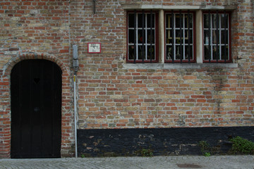 Fototapeta na wymiar Facades of Bruges