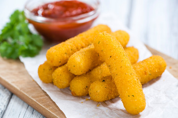 Portion of Mozzarella Sticks