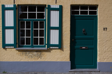 Naklejka premium Facades of Bruges