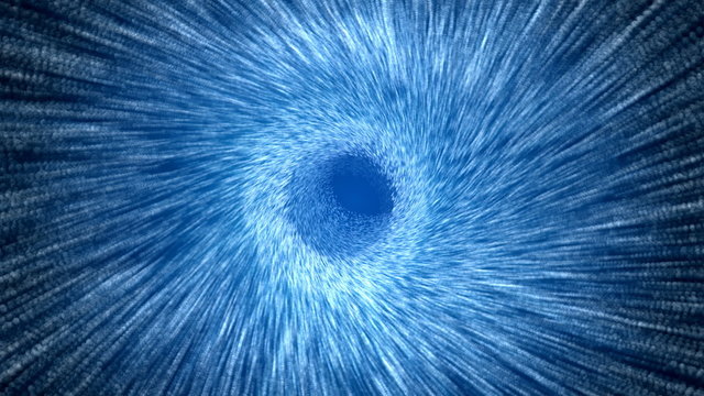 Very fast flight through the tunnel made of zillions points, easy to loop, motion blur, HD1080p