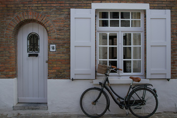 Fototapeta na wymiar Facades of Bruges