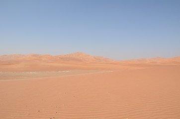 Fototapeta na wymiar Sand ripples and dunes sahara desert