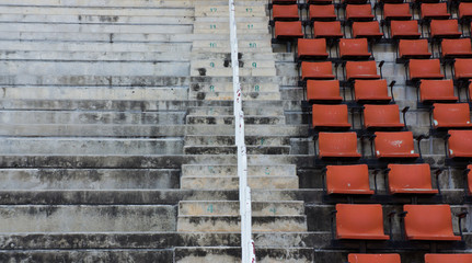 Stadium chairs.