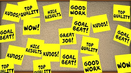 Great Job Good Work Recognition Praise Sticky Notes