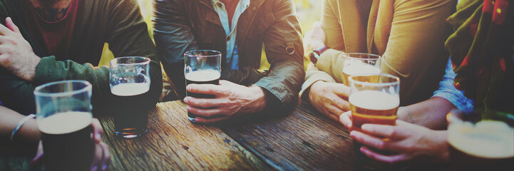 Diverse People Friends Hanging Out Drinking Concept