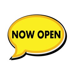 Now open wording on yellow Speech bubbles