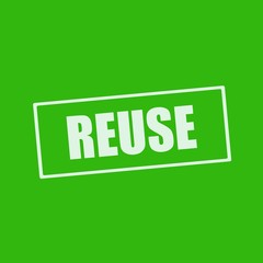 Reuse white wording on rectangle green background
