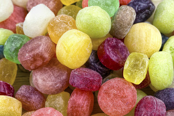 Small round colorful candies