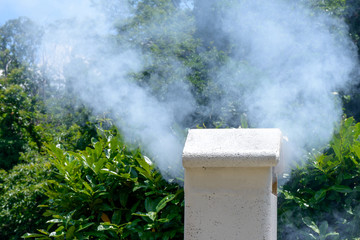 Fototapeta na wymiar Barbecue chimney
