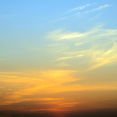 Early Morning Light, Blurred Sunrise Background.