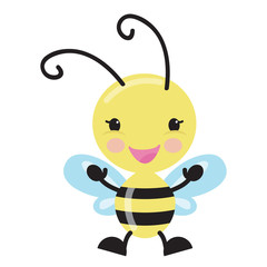 Cute bee vector illustration