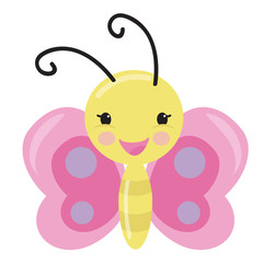 Cute butterfly vector illustration