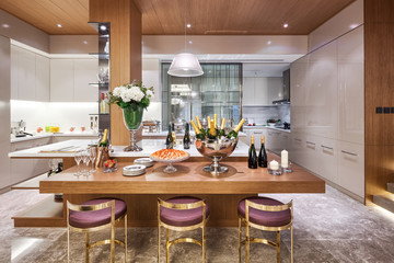 interior of modern dining room
