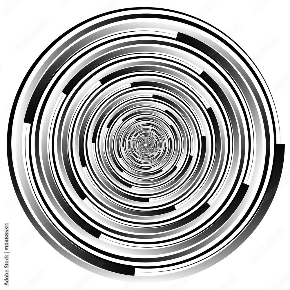 Poster abstract spirally element. spinning, vortex graphic. concentric