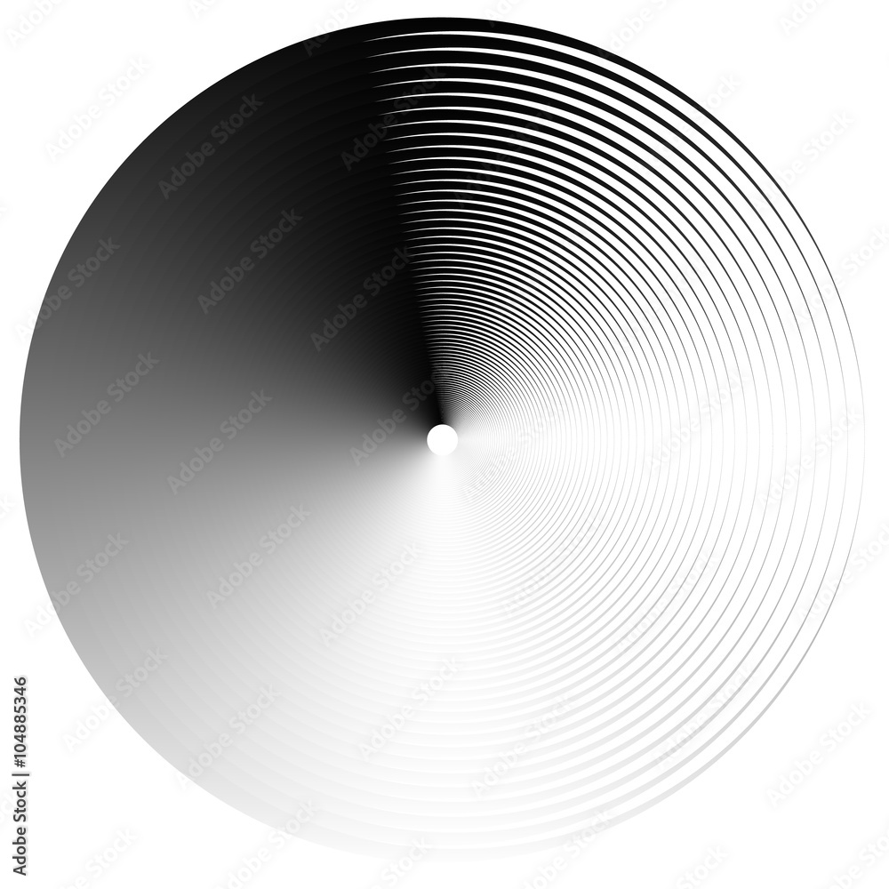 Poster Abstract spirally element. Spinning, vortex graphic. Concentric