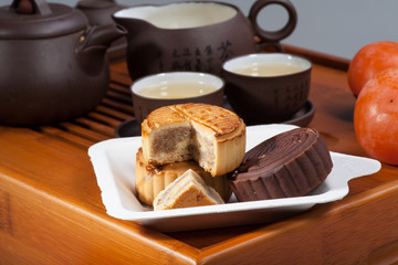 Moon cakes for the Chinese Mid-autumn festival
