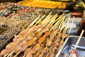 Street grill and fried food