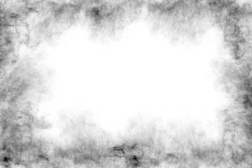 Abstract smoke frame and space,white background