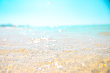 Fototapeta na wymiar 砂浜と波,癒し