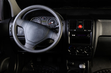 Fototapeta premium car steering wheel