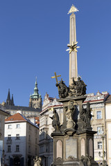 Prague gothic Castle in the sunny Day, Czech Republic