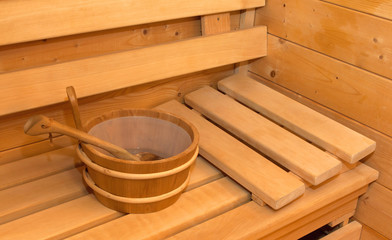 Small home Finnish wooden sauna