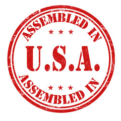 Assembled in USA stamp