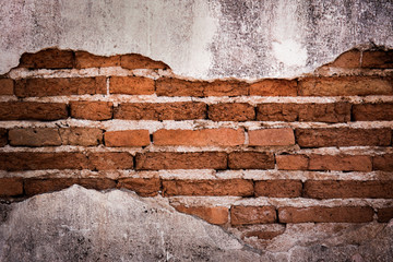 Brick,concrete weathered grunge wall background