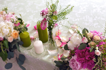Wedding table setting