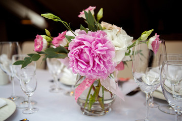 Wedding table setting