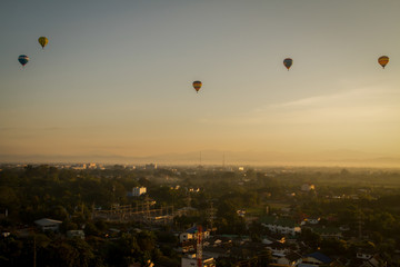 CHIANG MAI THAILAND - NOV 26:.balloon festival chiang mai thaila