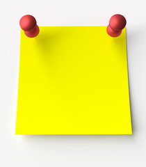Yellow sticker label